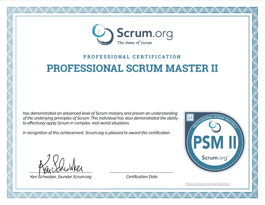 PMS II Training: Professional Scrum Master II Certification - AgileFever