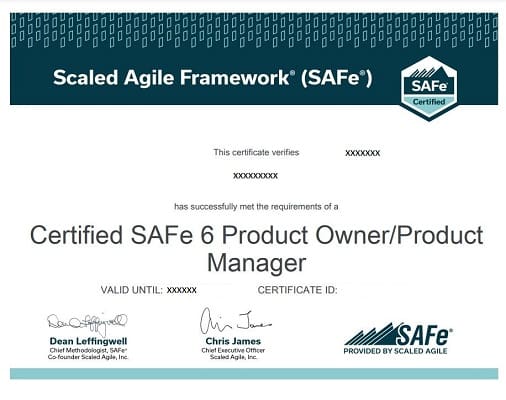SAFe® Product Owner/Product Manager POPM Certification Training Online