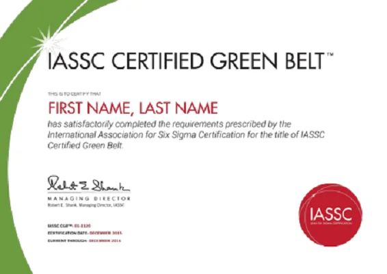 IASSC-Six-Sigma-Green-Belt-Certificate