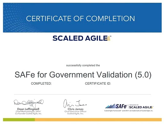 SAFe-For-Government-Certificate