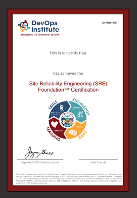 Site-Reliability-Engineering-SRE-Foundation-Certification