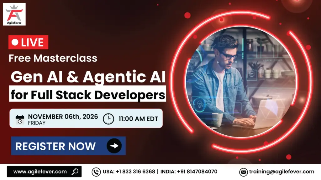 6th Nov Gen AI and Agentic AI for Full Stack Developers Banner
